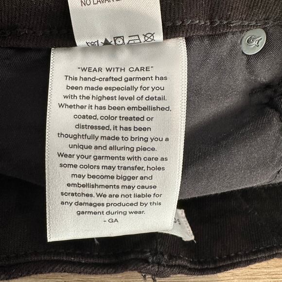 Good American Good Curve Straight Never Fade Jeans Black 6/28 - Picture 8 of 11